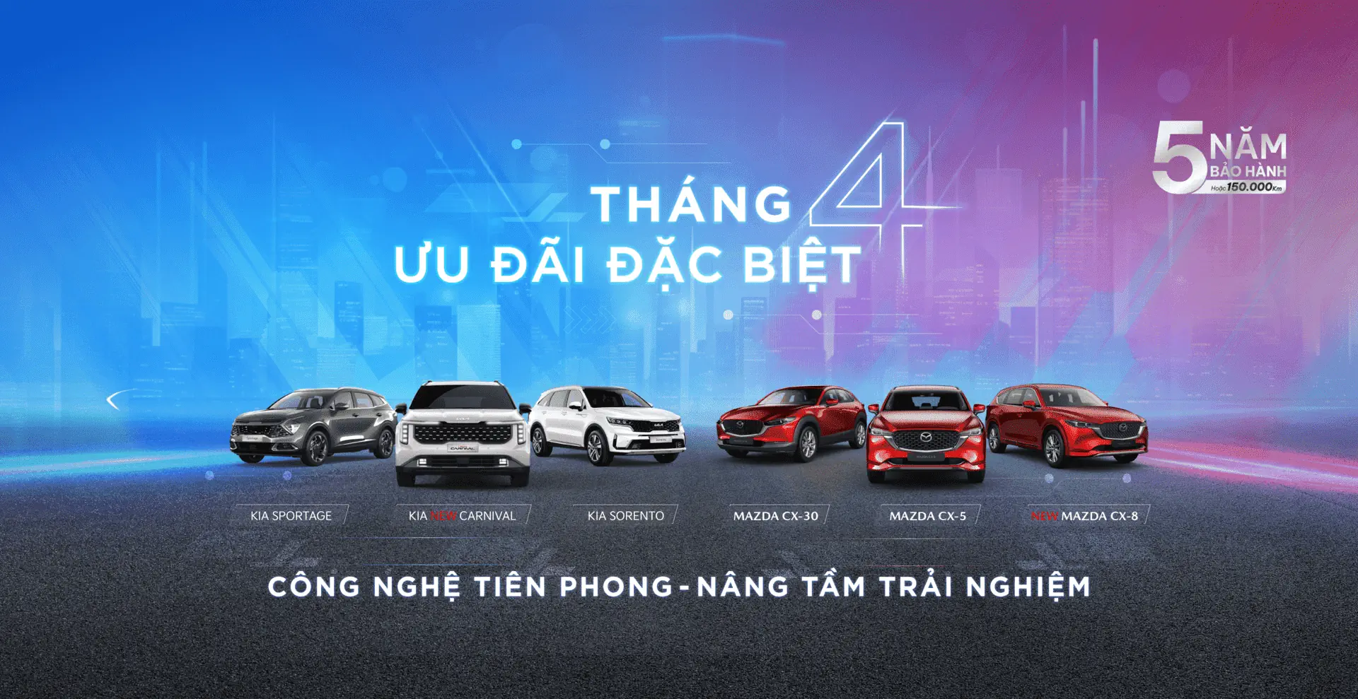MỪNG LỄ 30/4 & 01/05 - THACO AUTO VĨNH PHÚC ƯU ĐÃI ĐẶC BIỆT DÀNH CHO KHÁCH HÀNG MUA XE KIA & MAZDA