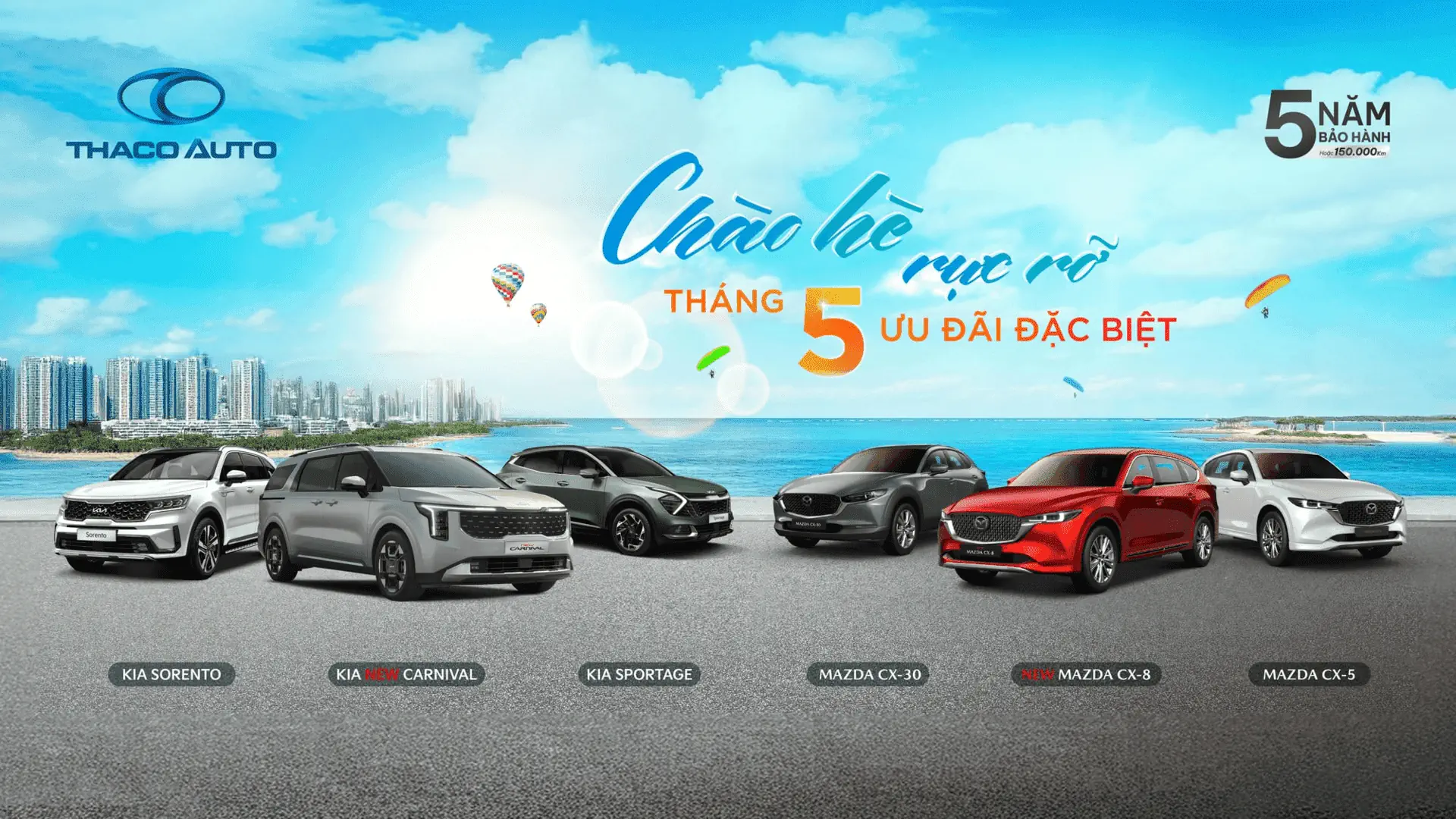 Chào hè rực rỡ cùng THACO AUTO Vĩnh Phúc với ưu đãi đặc biệt