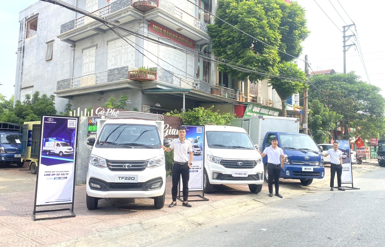 THACO AUTO VĨNH PHÚC TRƯNG BÀY VÀ GIỚI THIỆU LINE-UP SẢN PHẨM XE TẢI